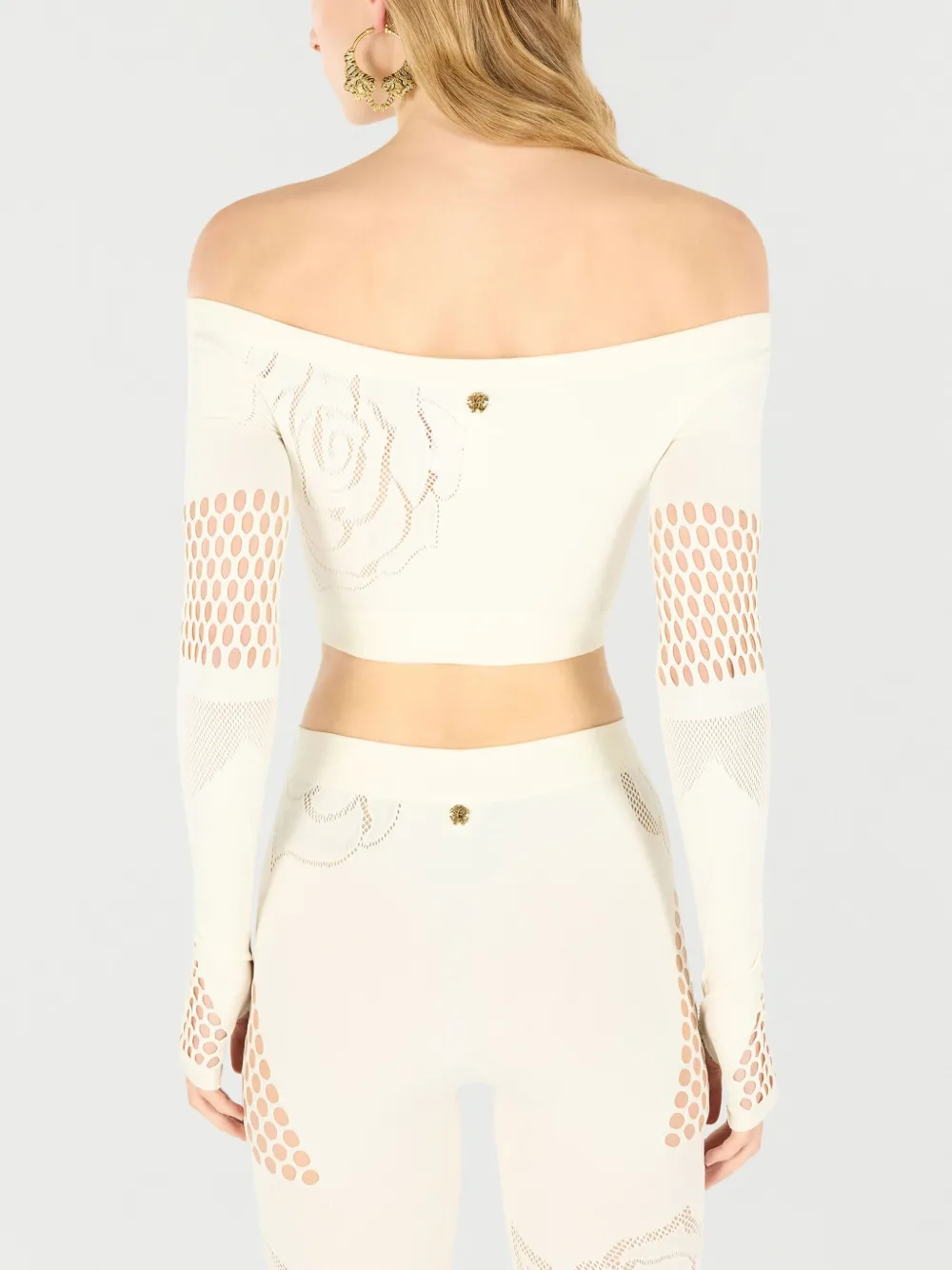 Roberto Cavalli Cropped top Beige
