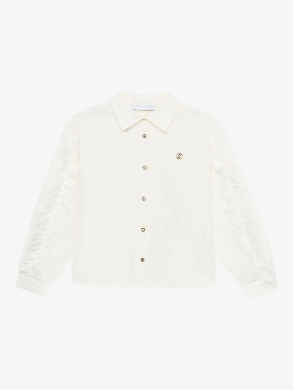 Roberto Cavalli Logo-embroidered Shirt In White
