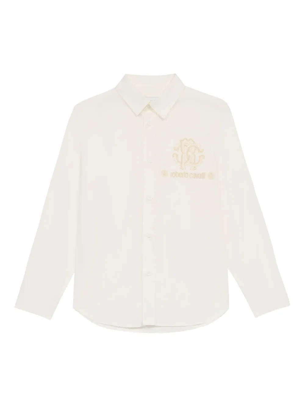 Roberto Cavalli Cotton Shirt In White