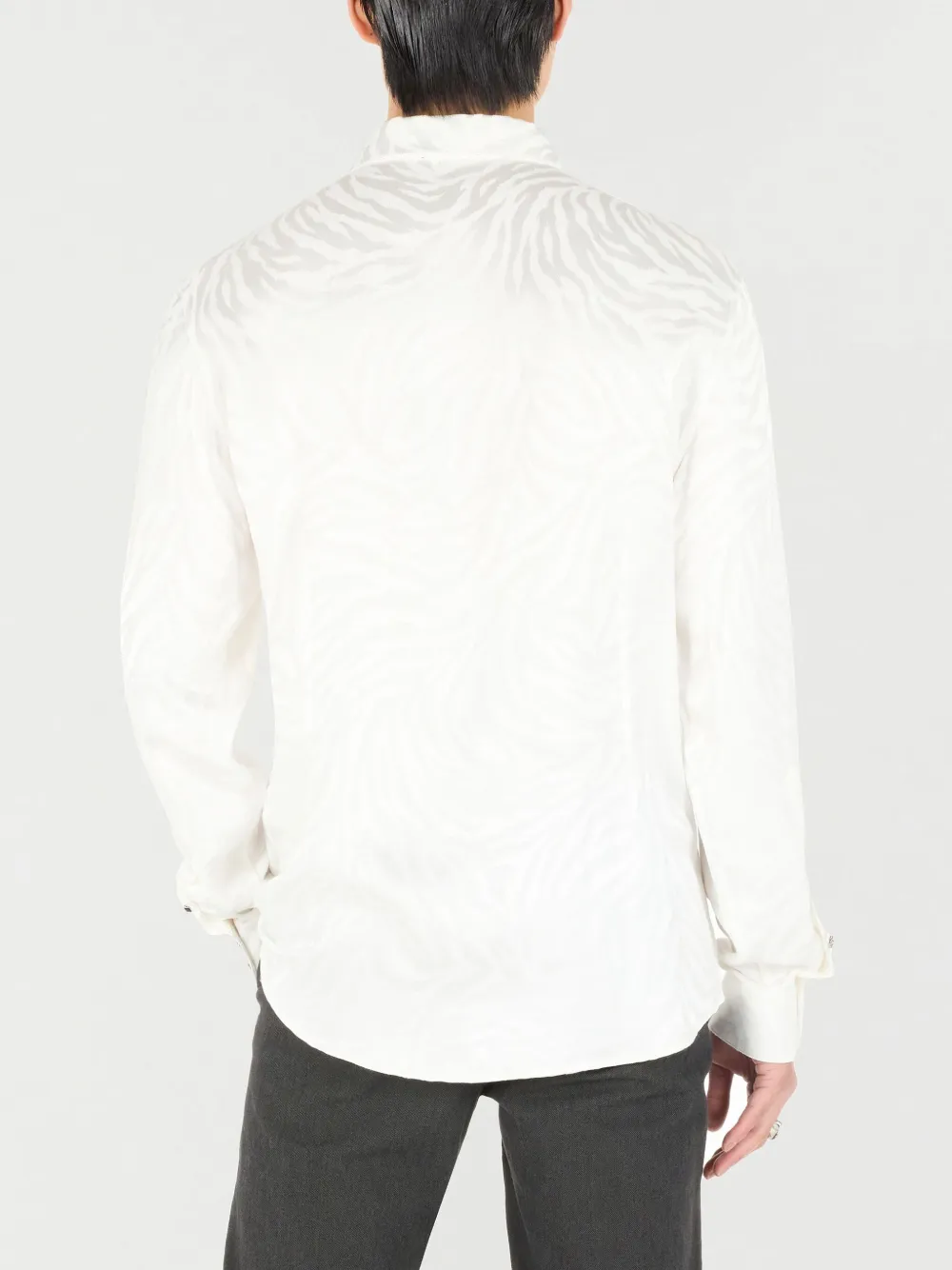 Roberto Cavalli Overhemd met tijgerprint Wit
