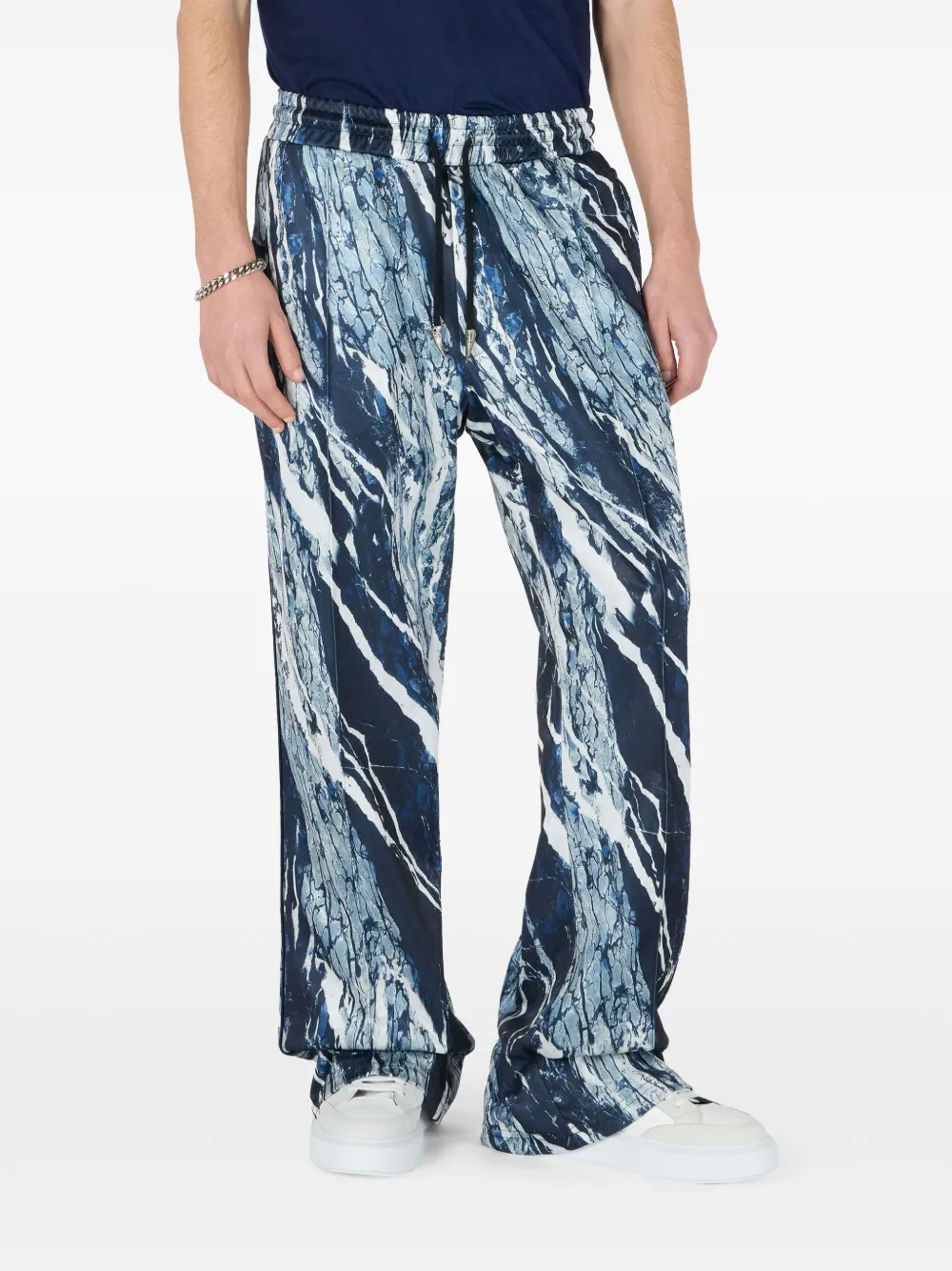 robertocavalli Roberto Cavalli Marble broek - Blauw