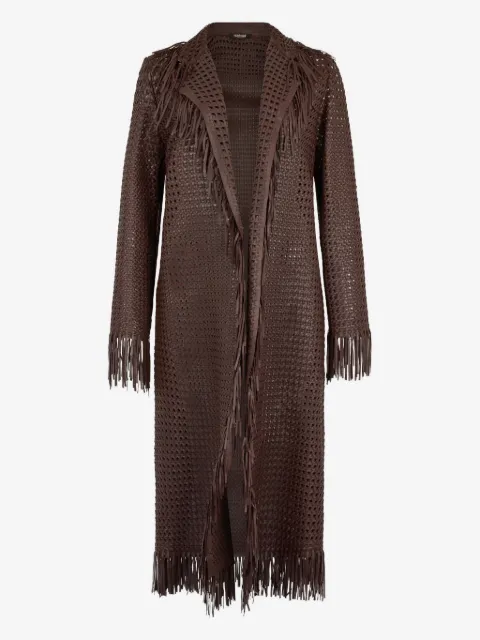 Roberto Cavalli leather coat