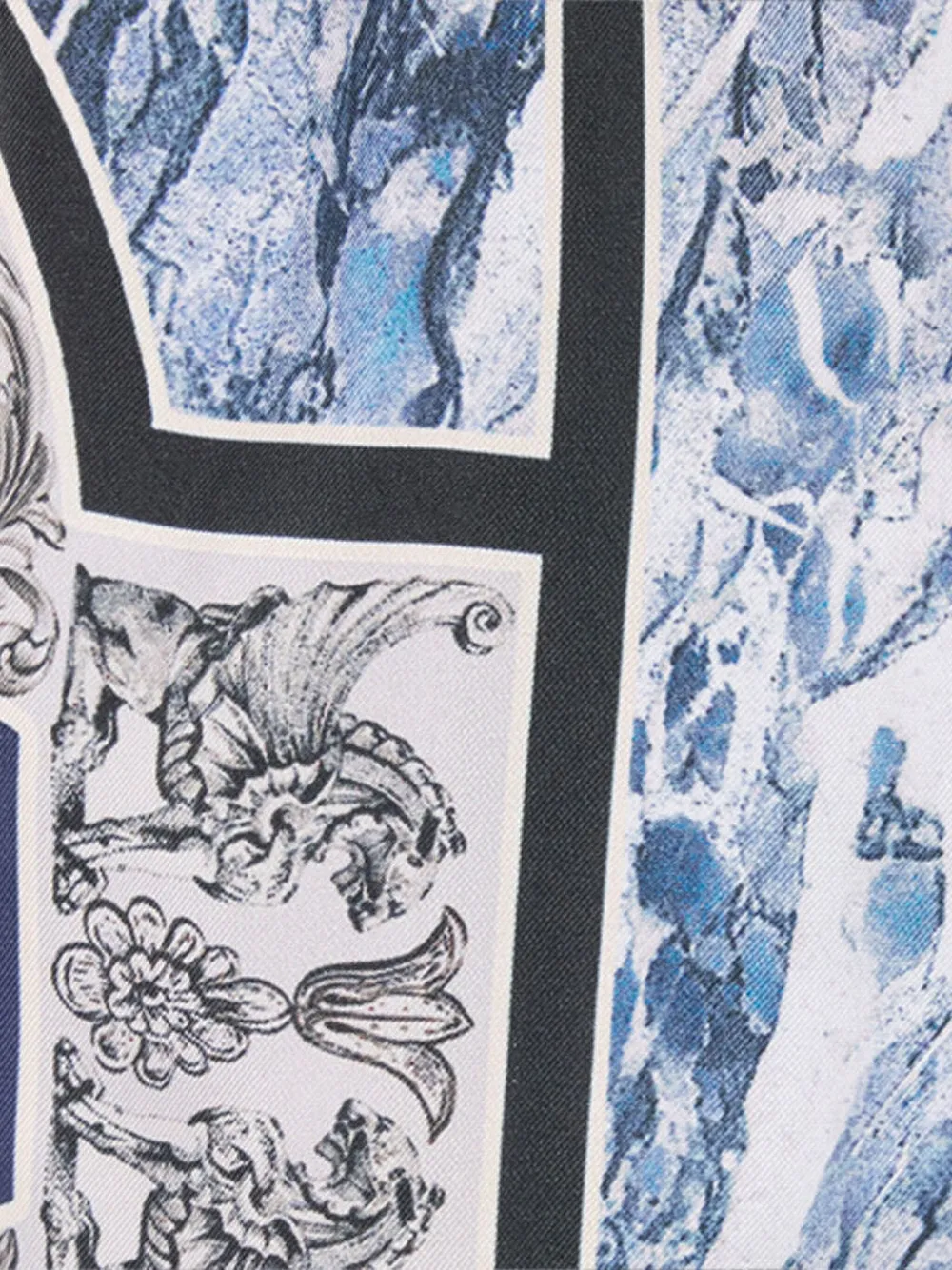 Roberto Cavalli Shorts met abstracte print Blauw