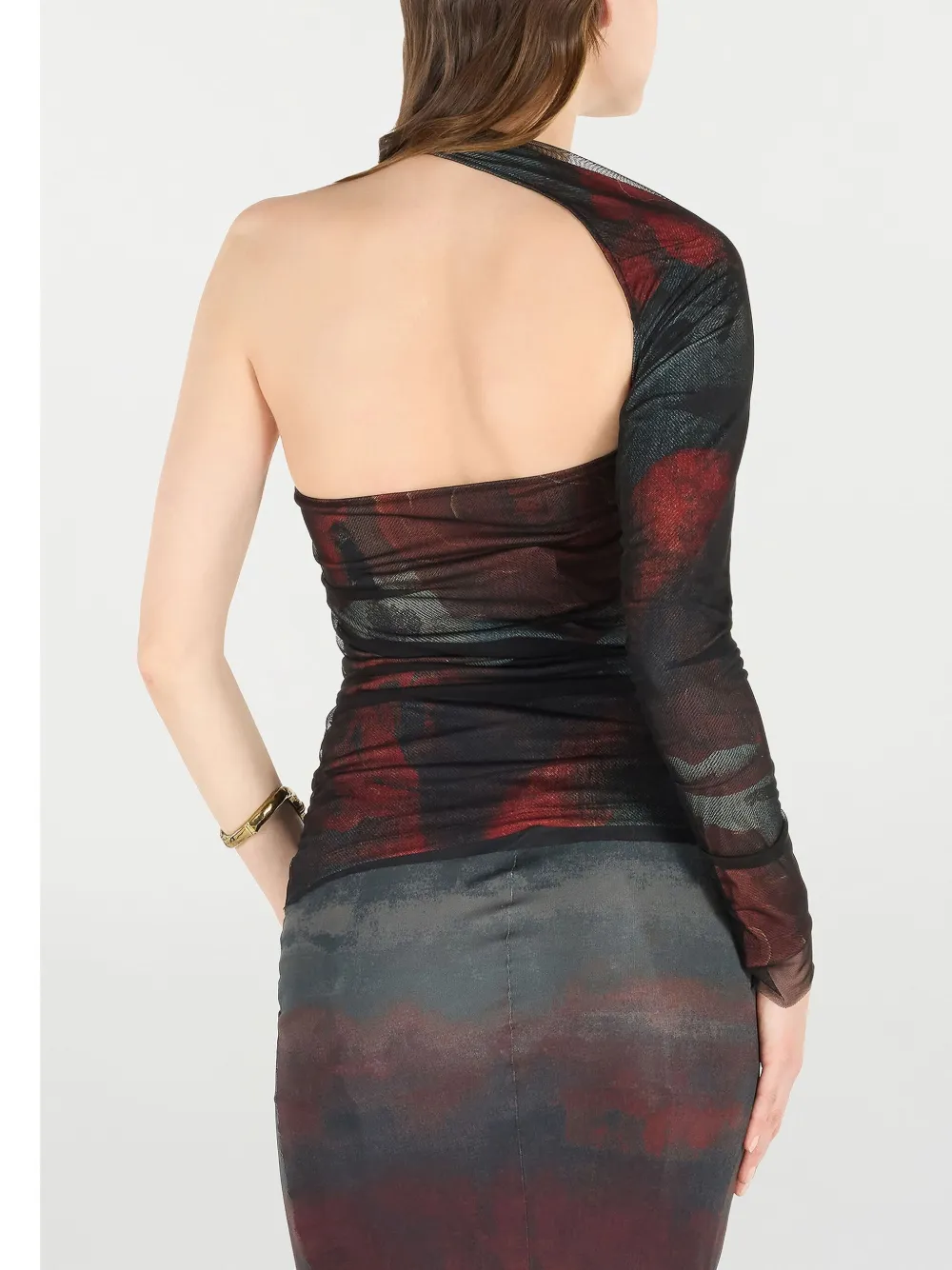 Roberto Cavalli Top met print Rood