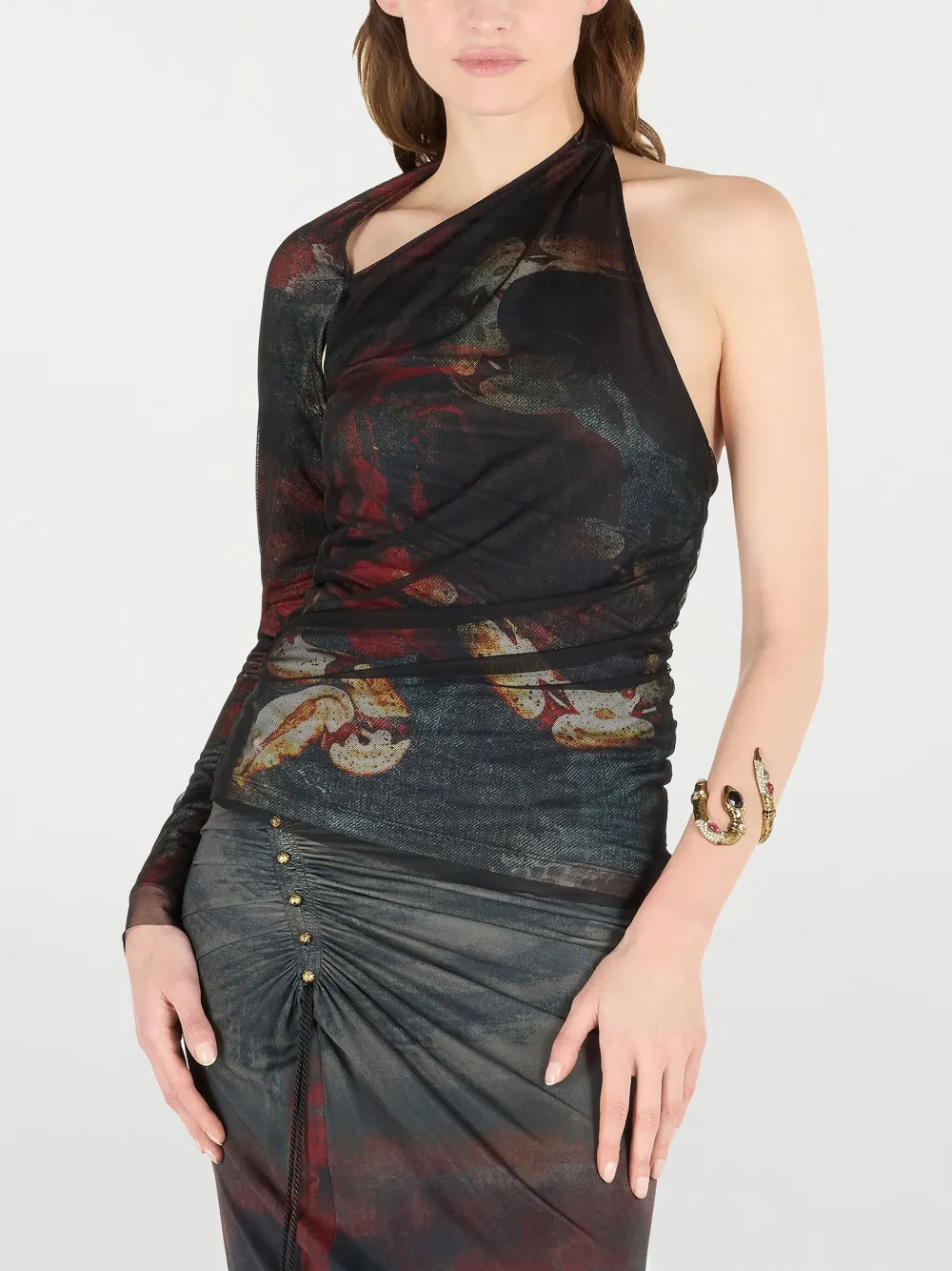 Roberto Cavalli Top met print Rood