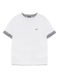 Fay Kids logo-embroidered T-shirt - Grey