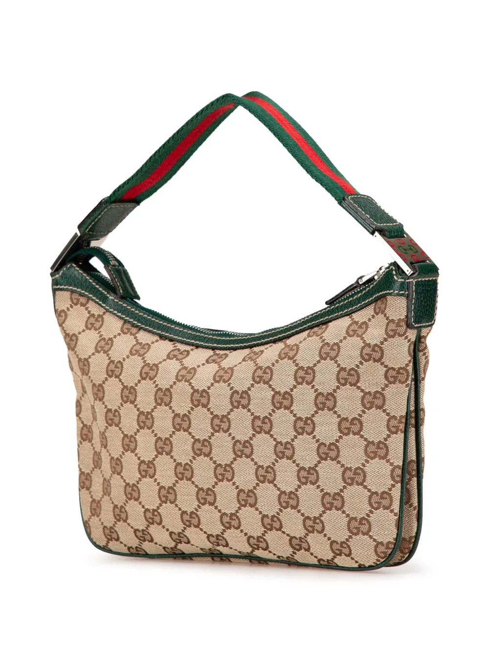 Gucci Pre-Owned 2000-2015 GG canvas Pop Web schoudertas - Bruin