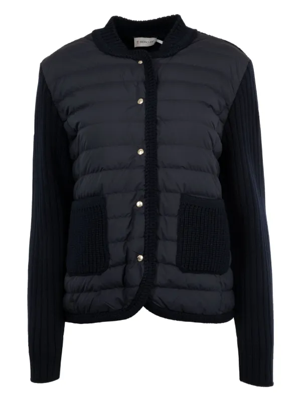 MONCLER モンクレール パデッド カーディガン MONCLER モンクレール パデッド ウール ジップ カーディガン