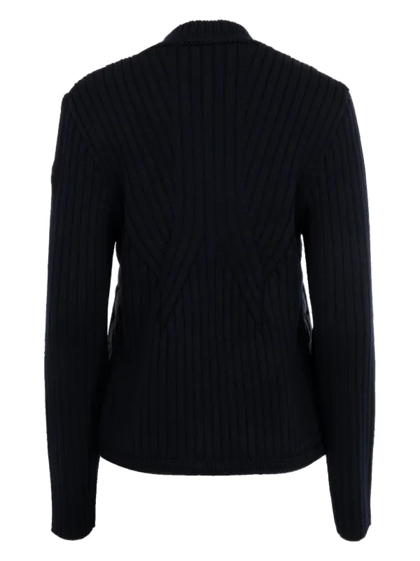 Moncler パデッド カーディガン | ブルー | FARFETCH JP