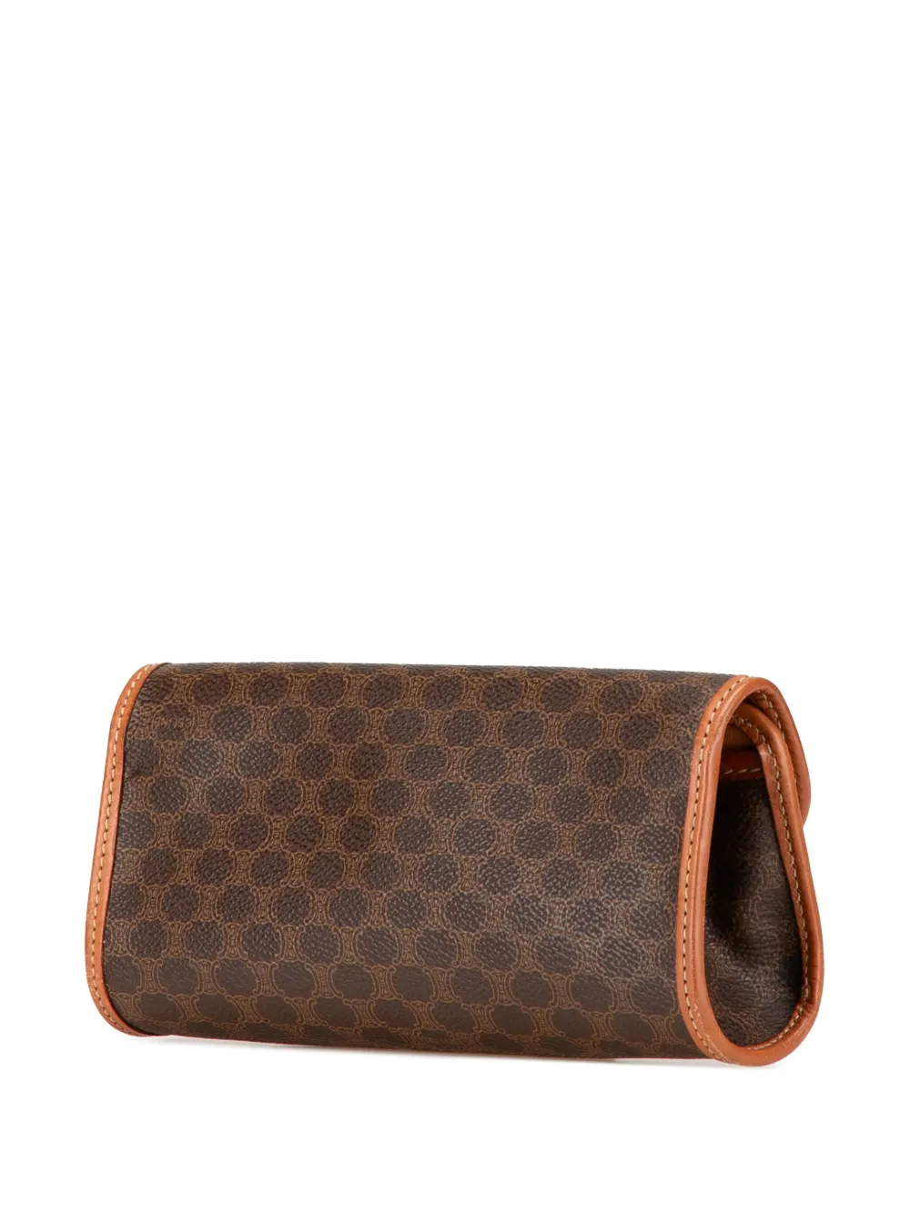 Céline Pre-Owned 1999 Macadam Coated Canvas clutch - Bruin