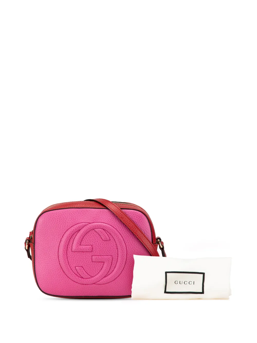 Gucci Pre-Owned Borsa a tracolla Soho Disco piccola in pelle bicolore 2000-2015 | Image 6