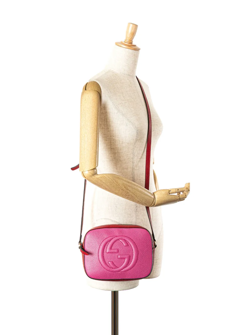 Gucci Pre-Owned Borsa a tracolla Soho Disco piccola in pelle bicolore 2000-2015 | Image 7