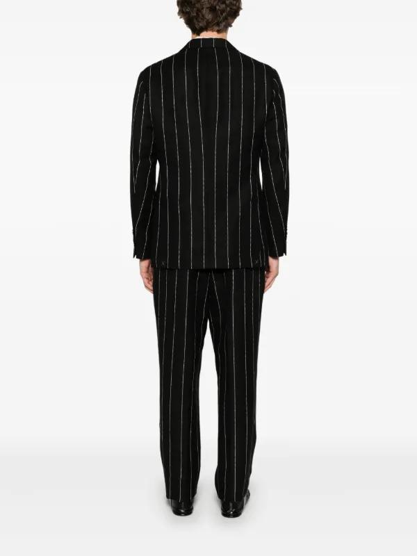 Brunello Cucinelli Pinstriped Suit | Black | FARFETCH