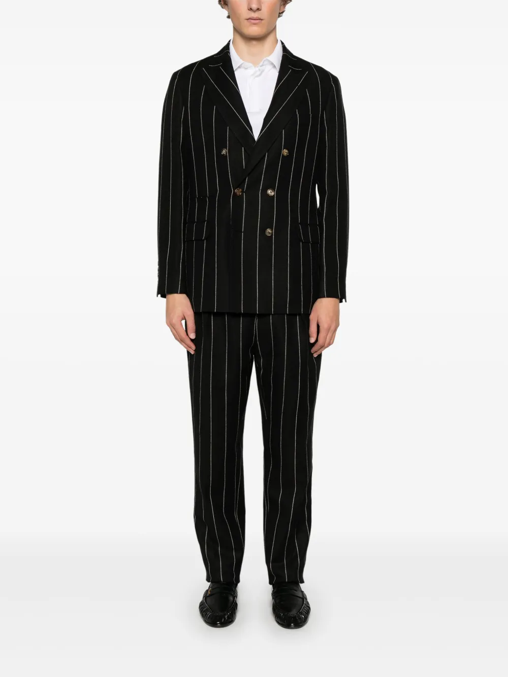 Brunello Cucinelli pinstriped suit | Double  Breasted Suits | Image 2
