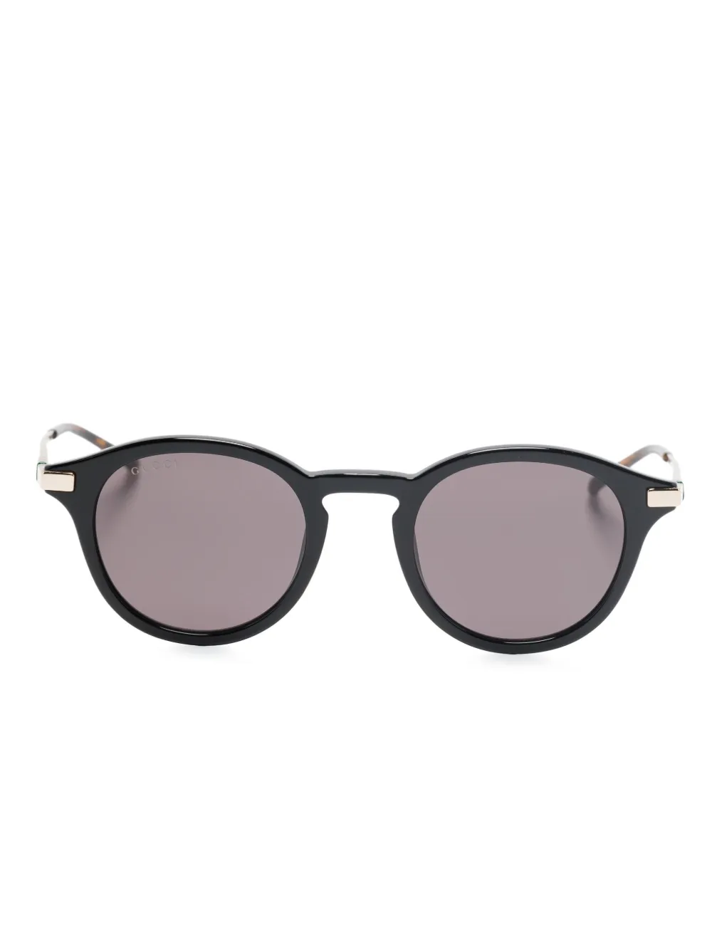 Gucci Eyewear Zonnebril met rond montuur Zwart