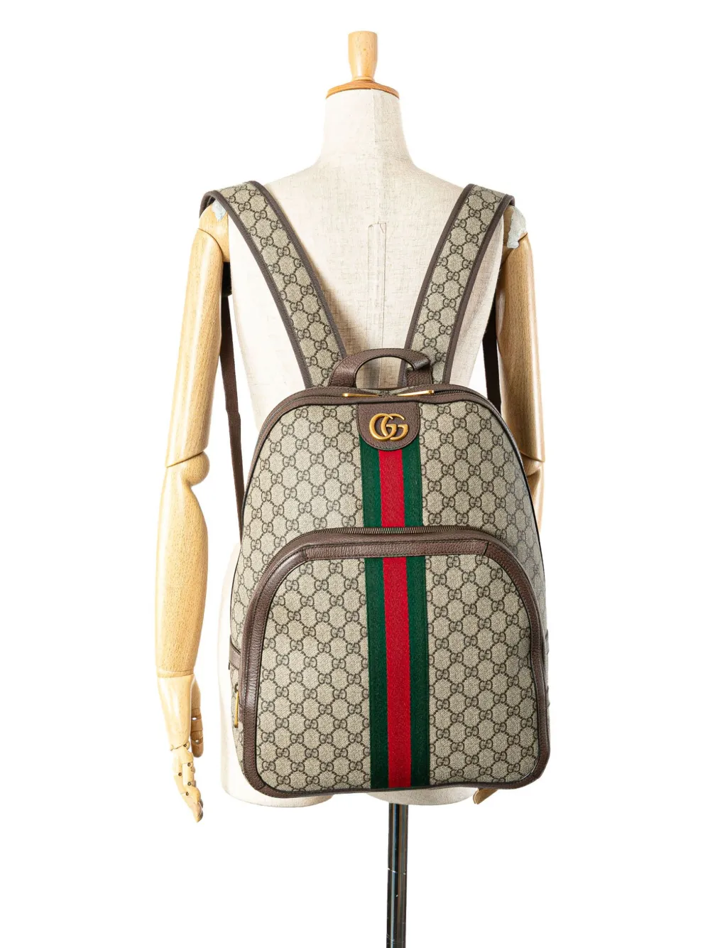 Gucci Pre-Owned Zaino Ophidia medio in tessuto GG Supreme 2016-2024 | Image 6