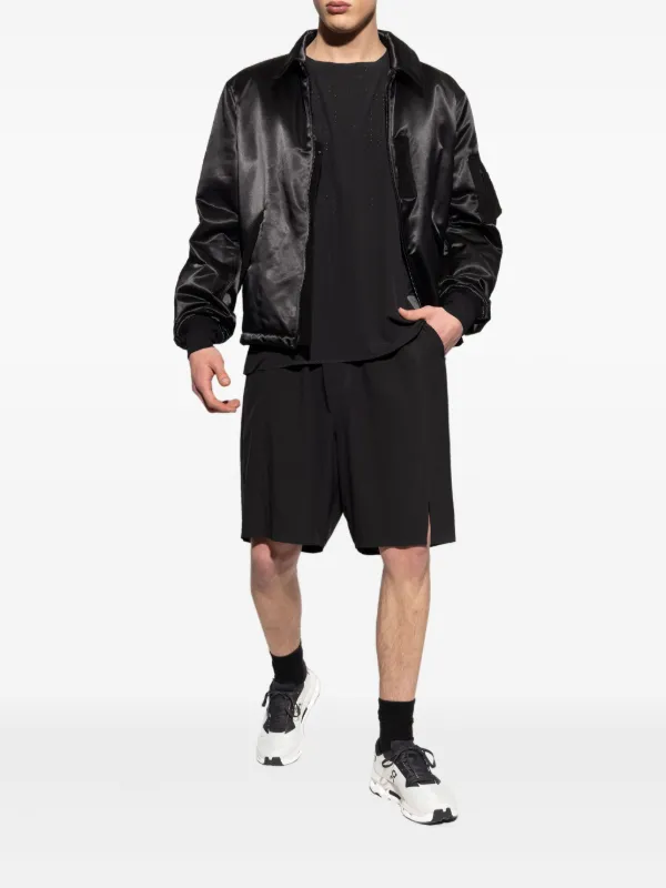Y-3 panel-detail Bomber Jacket | Black | FARFETCH JO