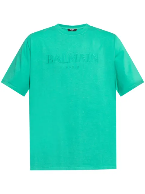Balmain playera con logo en relieve
