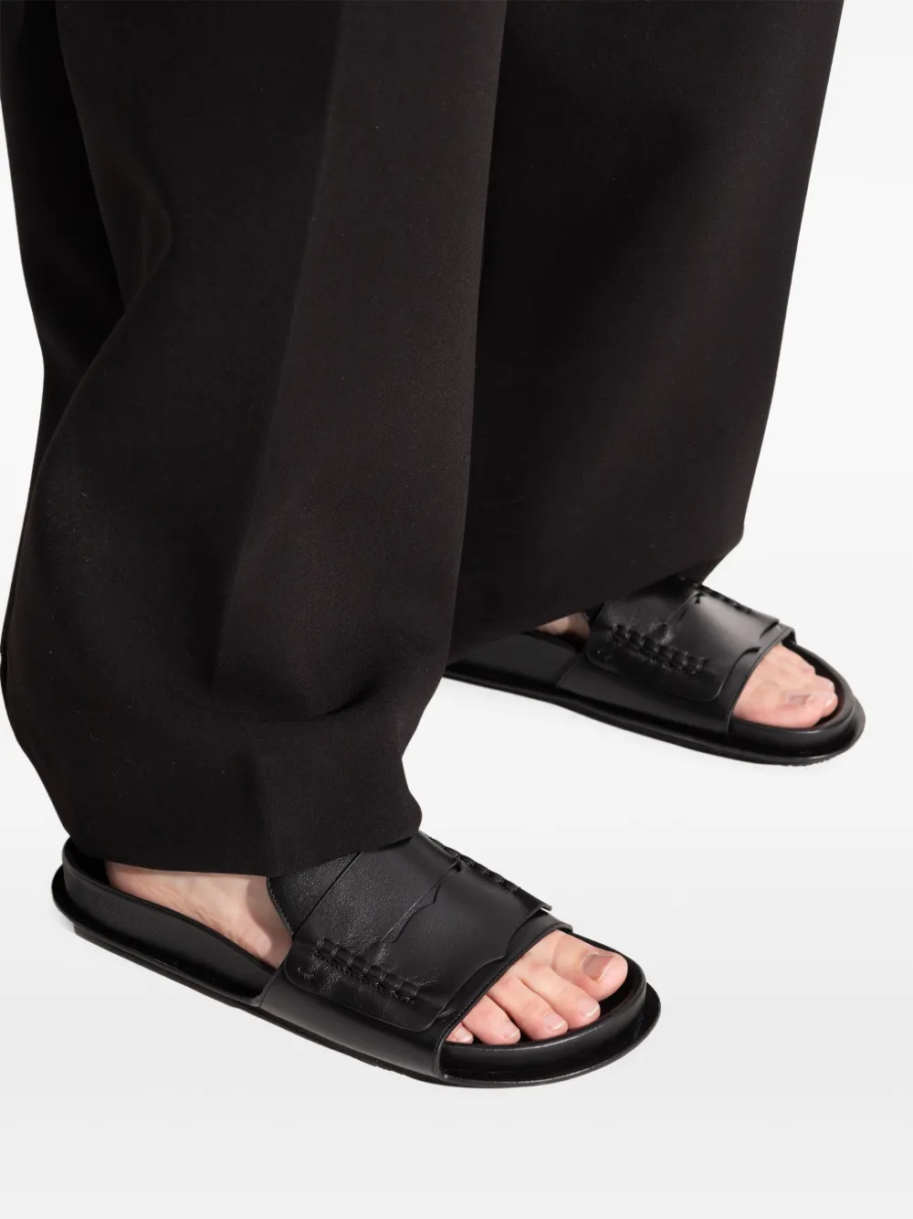 Jacquemus The Mocassin slides Black