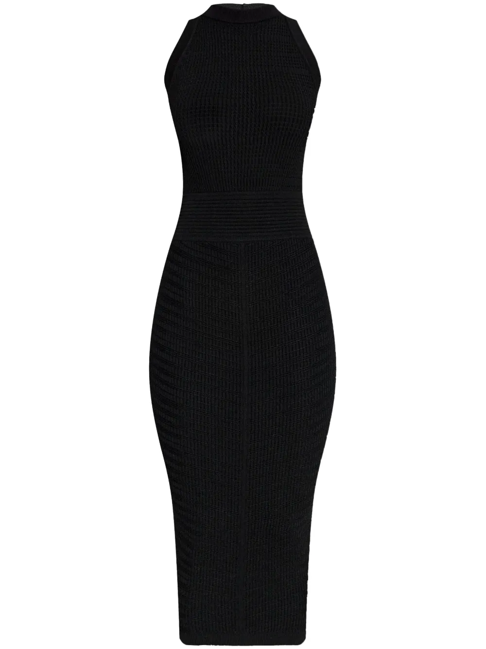 ribbed bodycon midi dress