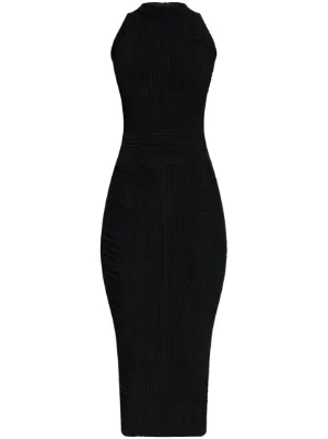 blue one shoulder midi dress Bernadette One Shoulder Midi Dress In Navy Satin – St Frock