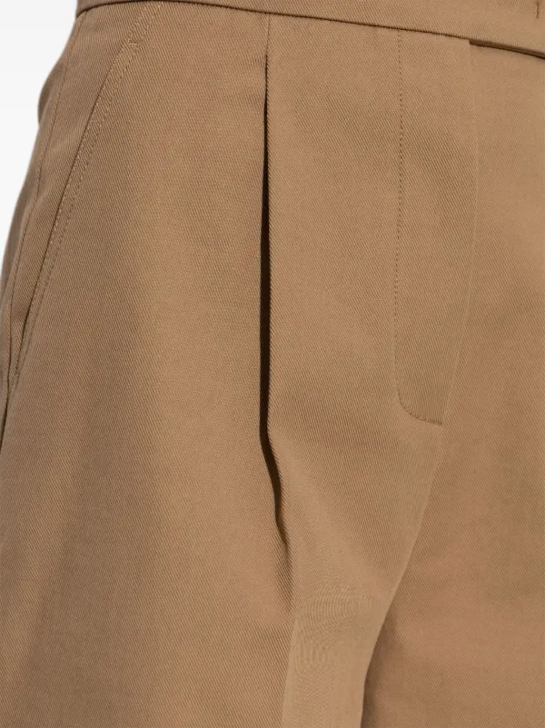 国内発送/送料関税込【MAX MARA】 Amburgo Shorts Stretch-cotton shorts, black | 