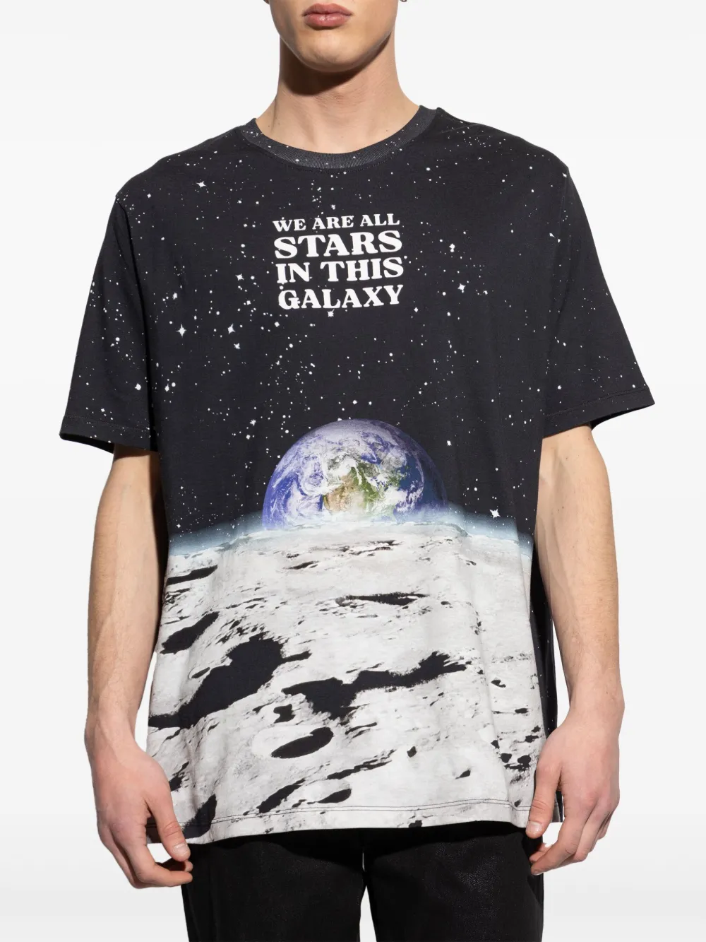 Balmain T-shirt met print Zwart