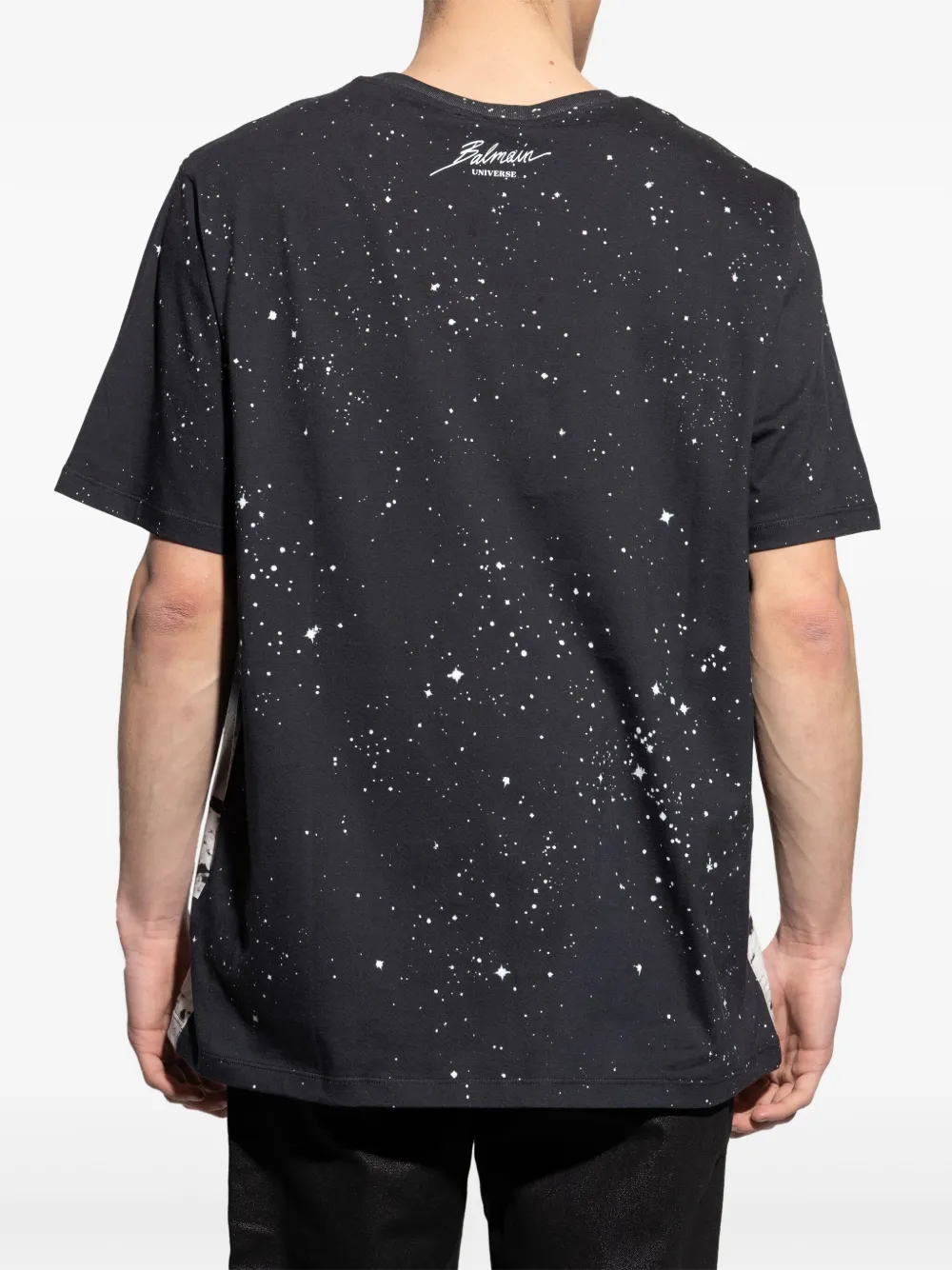 Balmain T-shirt met print Zwart
