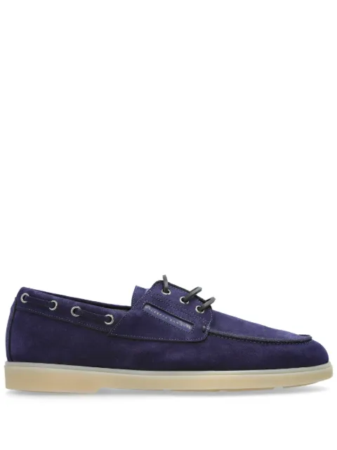 Giuseppe Zanotti zapatos top sider de gamuza