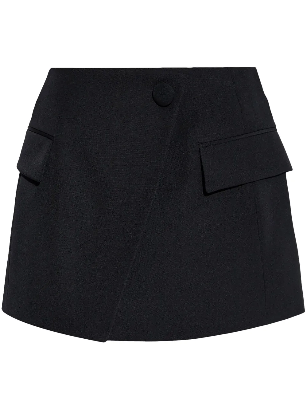 flap-pocket mini skirt