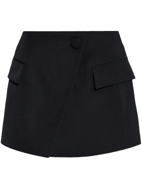 Balmain flap-pocket mini skirt
