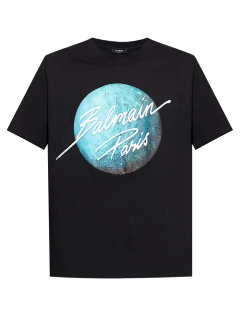 Balmain playera con estampado gráfico