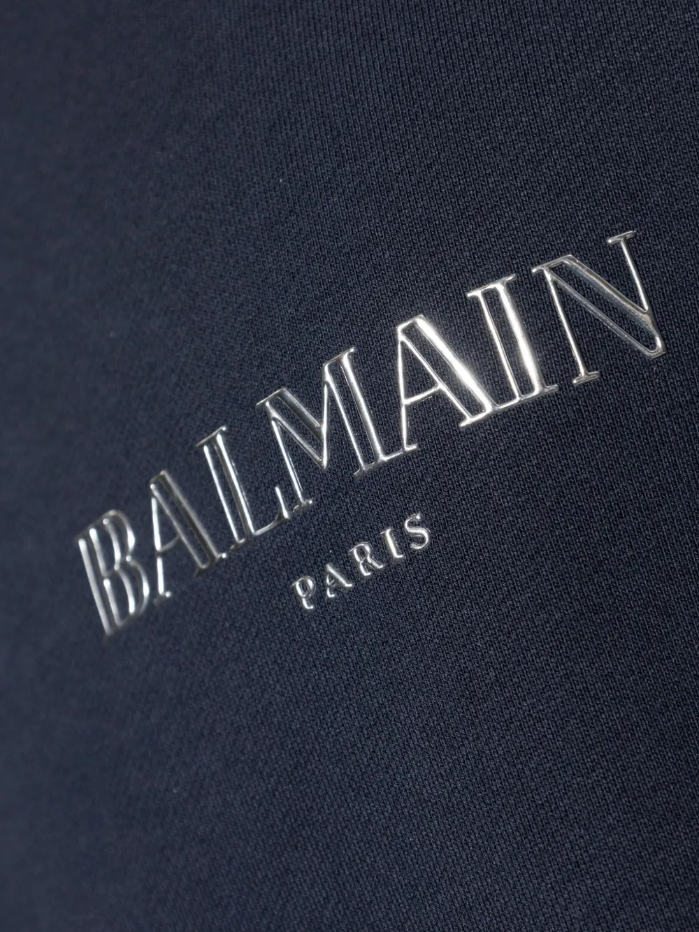 Balmain Hoodie met trekkoord en logo Blauw