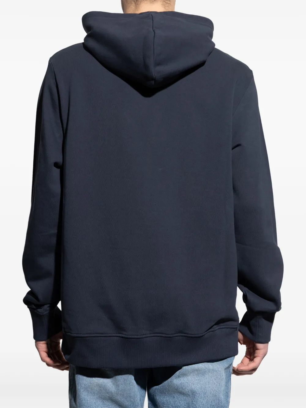 Balmain Hoodie met trekkoord en logo Blauw