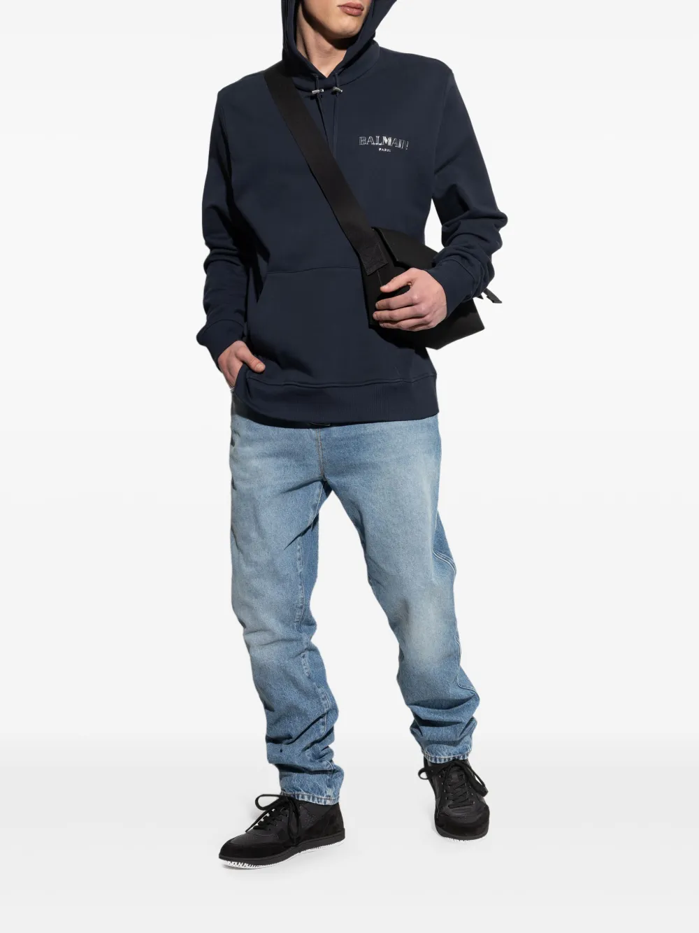 Balmain hoodie con cordones y logo gráfico | Hoodies | Image 2