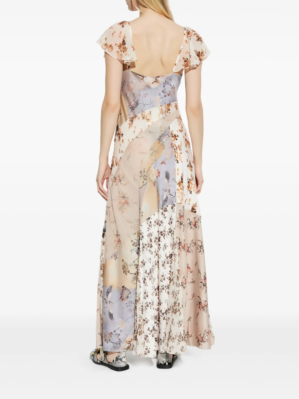 AllSaints Lala maxi-jurk Beige