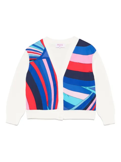 PUCCI Junior cárdigan con estampado Iride