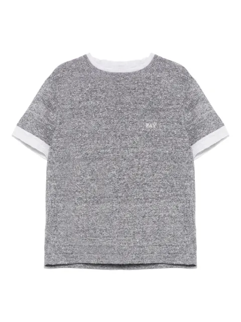 Fay Kids logo-embroidered T-shirt