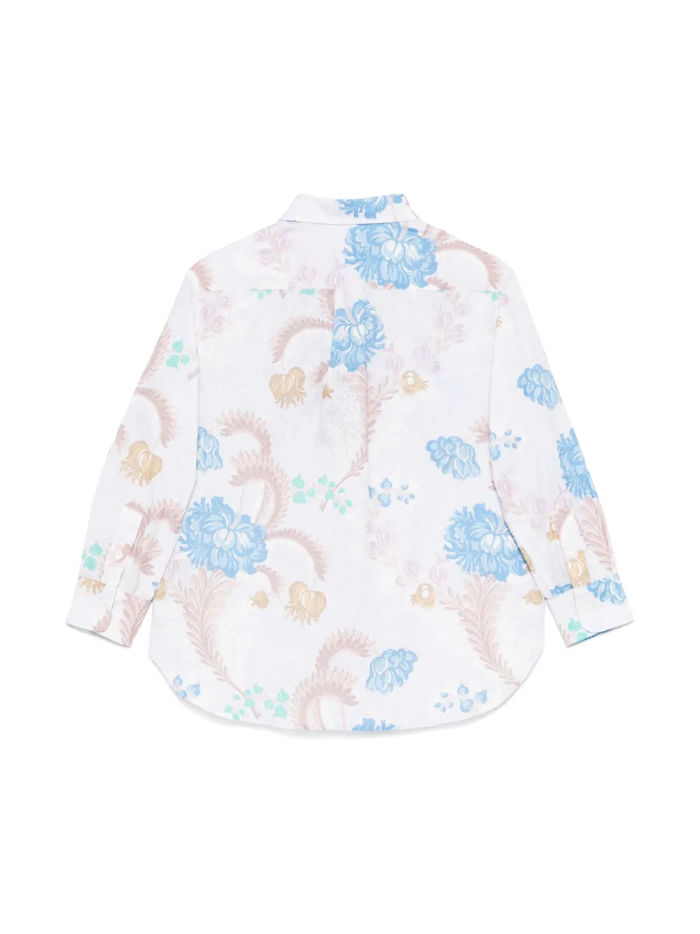 ETRO KIDS Shirt met bloemenprint Grijs