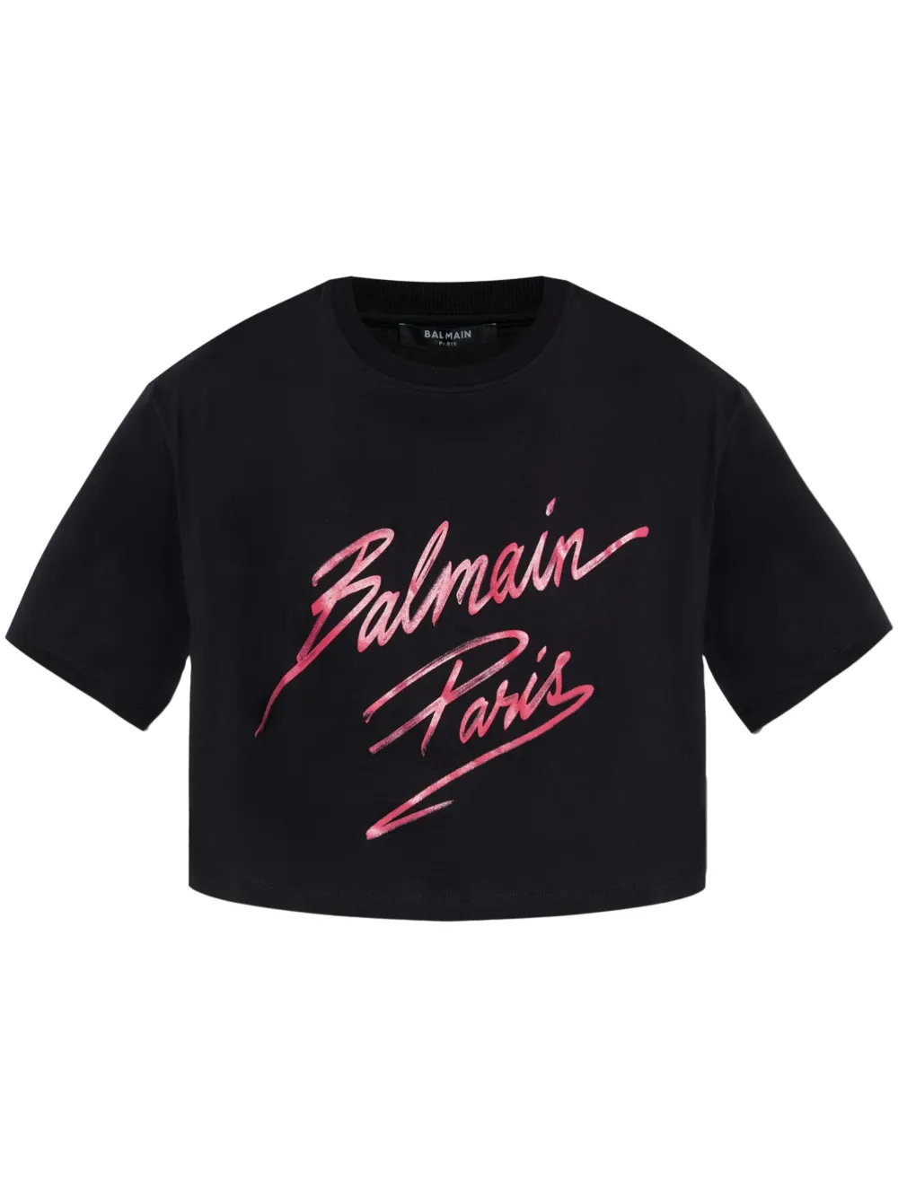 flocked-logo T-shirt