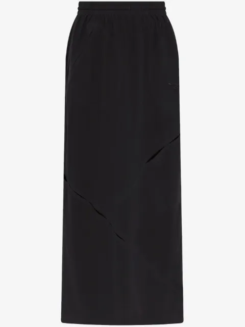 Y-3 asymmetric-panel maxi skirt