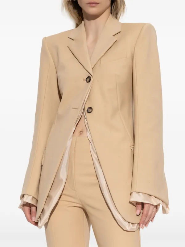 ボトムスその他 Sportmax Adurre' Beige Cotton Blend Blazer Sportmax Addurre Blazer | Neutrals | FARFETCH
