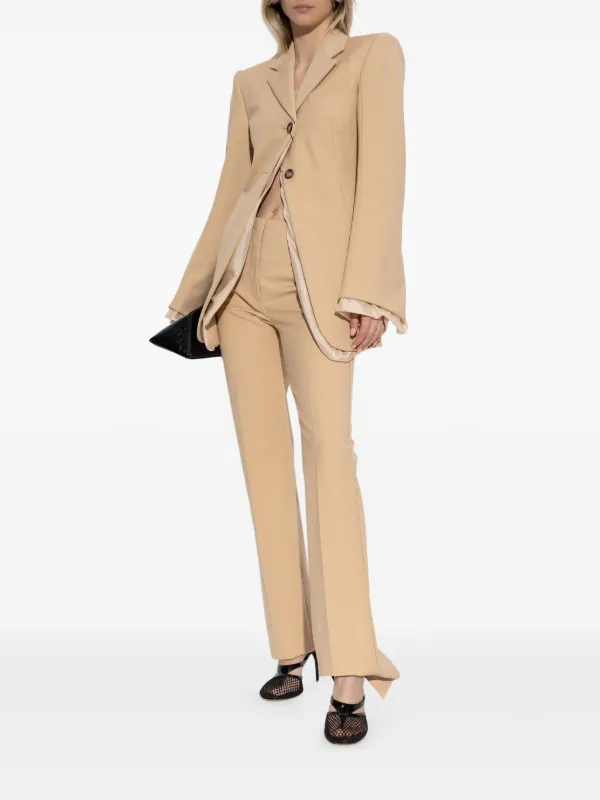 アウターその他 SPORTMAX Woman Blazer Brown 2522046011600 013 Sportmax Frizzo Scuba Jacket - Dark Brown – The Frankie Shop