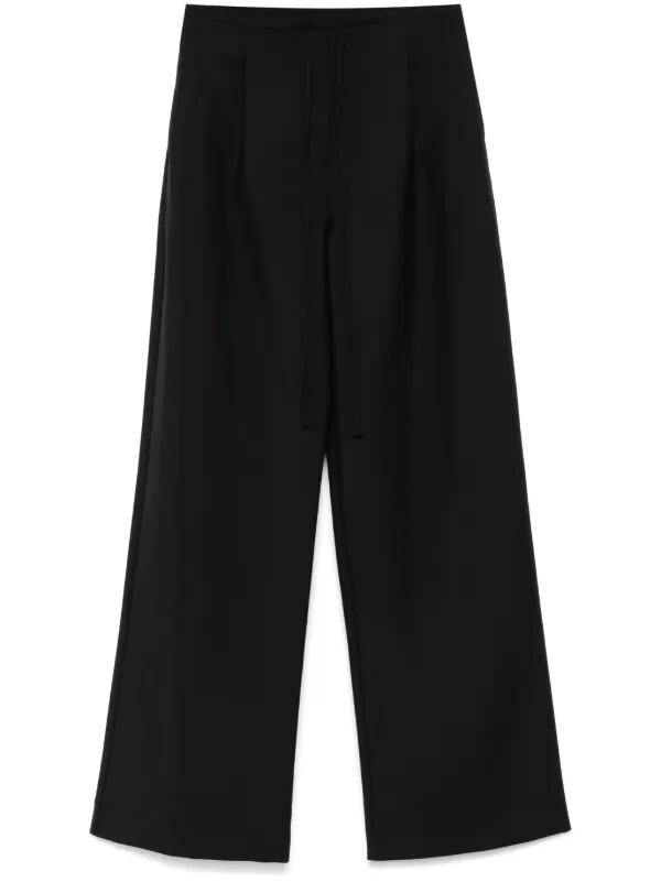 Róhe Drawstring Trousers in Black