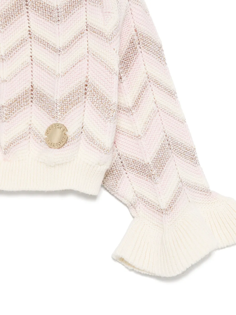 Missoni Kids Vest met chevron streep Beige