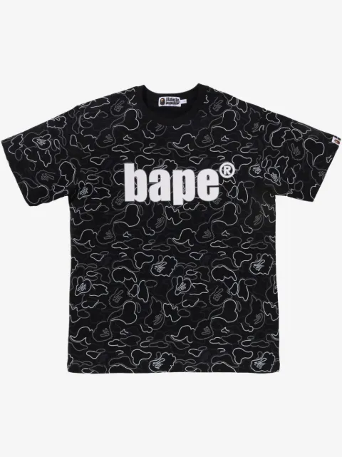 A BATHING APE® camouflage-print T-shirt