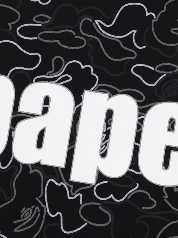 A BATHING APE® カモフラージュ Tシャツ | ブラック | FARFETCH JP