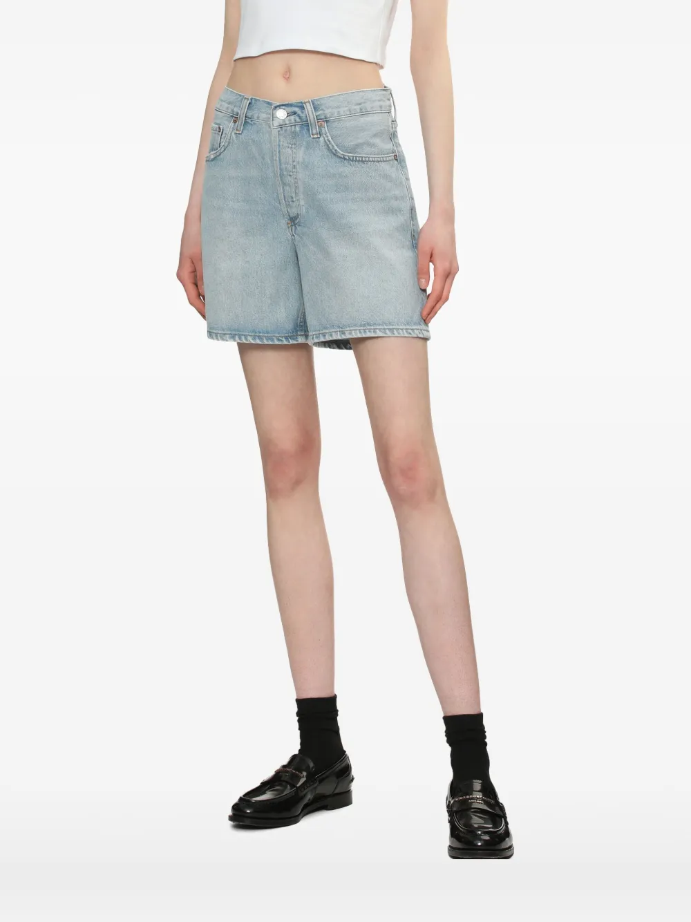 AGOLDE Denim shorts Blauw