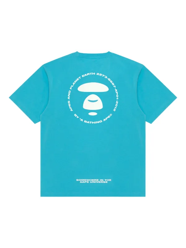 AAPE BY *A BATHING APE® Cotton T-shirt | Blue | FARFETCH
