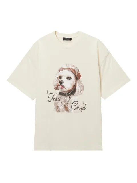 tout a coup photograph-print T-shirt